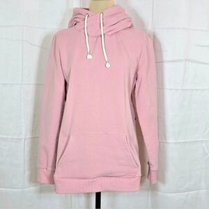 Ampersand Avenue Womens Crossover Fleece Hoodie Pink Large L